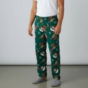 Star Wars Mandalorian Grogu Christmas Pajama Pants NWT Men's Sz XXL Green Cozy